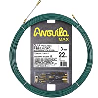 Anguila Max 35030022 Guía pasacables Fibra de Vidrio Reforzada + Nylon- Verde- 22 Metros